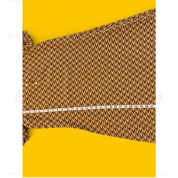 Celine Women's Geometric Silk Maxi Dress - Camel - Picture 2 of 4